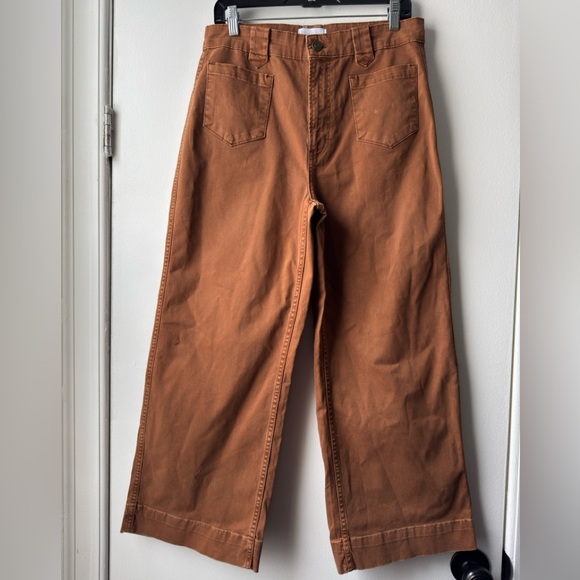 Frame Brown Utility Cropped Pants - Picture 5 of 13